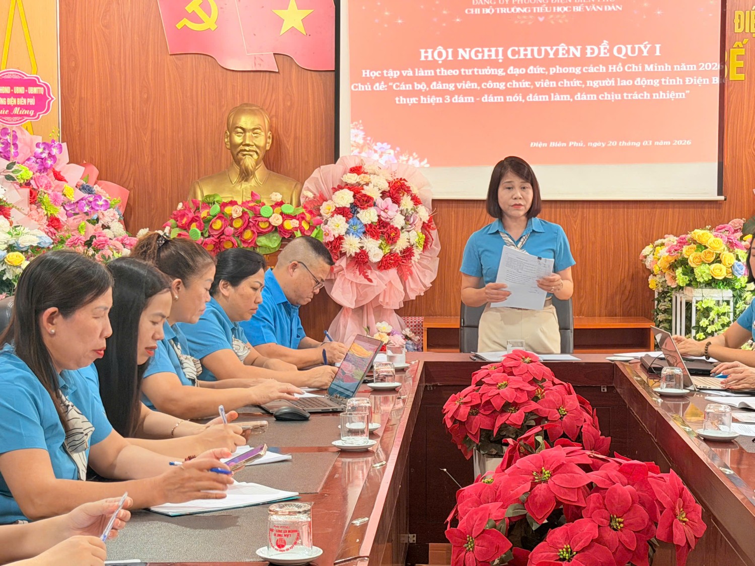 CHI BỘ TRƯỜNG TIỂU HỌC BẾ VĂN ĐÀN TỔ CHỨC SINH HOẠT CHUYÊN ĐỀ QUÝ I NĂM 2026